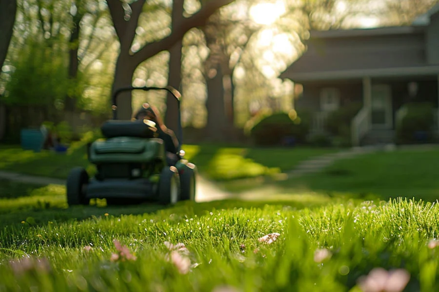 self propelled battery mower